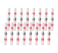 CALLARON Conectores de Cables de Soldadura Aislamiento Térmico Rojo y 100 Fundas Impermeables para Empalmes Seguros en Sistemas Eléctricos Marinos y Automotrices 22-18 Awg
