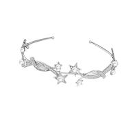 CALLARON Coroa de Novia Plateada Accesorios Peinados de Novia y Ocasiones Especiales