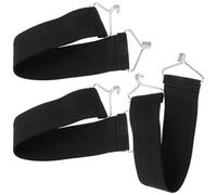 CALLARON Correas Elásticas de Refuerzo para Sillones de Jardín Ganchos Metálicos, 3 Piezas, Negro, 41-53 CM, Kit de Reparación para Sillas Reclinables de Exterior