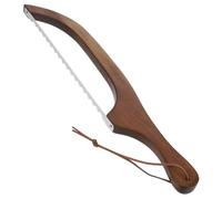 CALLARON Cortador de Pan de Masa Madre de Acero Inoxidable con Mango de Madera Rebanadora para Hornear Pan Casero Herramienta para Cortar Incluye Funda y Destornillador Uso en Cocina