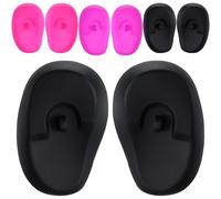 CALLARON Cubiertas Impermeables para Oídos de Silicona, 4 Pares Flexibles para Peluquería, Protección contra Agua y Tintes en Ambiente Profesional