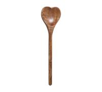 CALLARON Cuchara de Madera Forma de Corazón para Cocina Multifuncional, Adecuado para Miel y Postres, Diseño Elegante y Tamaño Pequeño para Uso en Casa