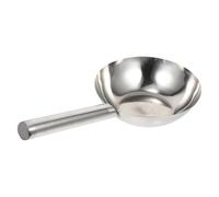 CALLARON Cucharón de Cocina de 41x20 Cm de Acero Inoxidable Mango Redondo Grueso y Profundo, Utensilio Resistente para Servir Sopa y Agua Cocina