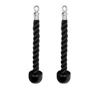 CALLARON Cuerda para tríceps y Cuerda para Ejercicios de Culturismo, Pack de 2 Piezas con Material TPR y Nylon, Resistente para Uso en lat Machine y Gimnasio en casa