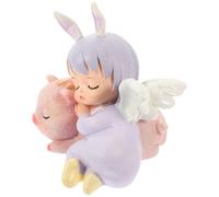 CALLARON Decoración de Pastel Figura de Ángel Niña de Resina para Ambiente Alegre y Decoración de Escritorio en Shower y Dormitorio