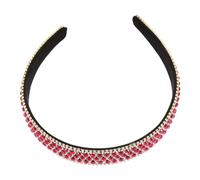 CALLARON Diadema Ancha Cristales para Mujer, Banda Pelo Antideslizante y Cómoda, Accesorio Elegante para Fiestas y Eventos