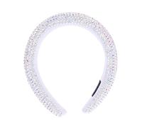 CALLARON diadema de ala ancha con completos Venda Boda ancho tocados de novia tiaras de novia aro de pelo de de imitación tocado de de imitación tela