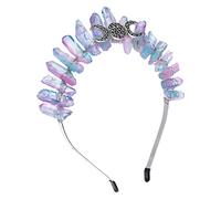 CALLARON diadema de cristal de cristales Decoración de bodas diadema de de sirena de cumpleaños tiara de cuarzo de año nuevo belleza de la cristal natural