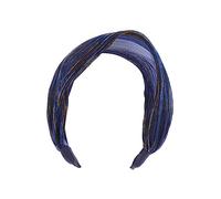 CALLARON Diadema de Encaje Ancha para Mujer y Niñas, Aro de Tela Azul, Accesorio Cabello, Diseño Duradero y Elegante, Adecuado para Uso Diario y Regalos