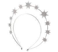 CALLARON Diadema de Estrella Hexagrama Adorno para Novia Accesorios de Boda para Mujer para Ceremonia de Boda o Desfile de Moda