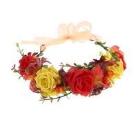 CALLARON Diadema de Flores de Tela Rosas de Terciopelo para Boda y Fiesta, Ligera y Cómoda, Accesorio Elegante para Novias E Invitadas