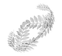 CALLARON Diadema de Hoja de Plata para Novia, Accesorio Cabello de Boda, Tocado Elegante para Fiestas y Banquetes, Diseño Barroco en Tamaño Medio para Mujer