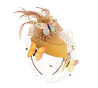 CALLARON Diadema De Novia Sombrero De De y Para Boda Para Aros De Fiesta y Tocados De Baile