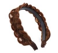 CALLARON Diadema De Peluca Trenzada Para Mujer Diadema Cabello Trenzado Accesorio De Moda Para Chica Adolescente Color Natural Diseño Cómodo y Seguro