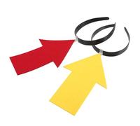 CALLARON Diademas para Fiesta 2 Piezas Flechas Rojo y Amarillo, Accesorio Decorativo Ligero para Cosplay y Disfraces, Tocado Divertido para Cumpleaños y Festivales