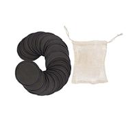 CALLARON Discos Desmaquillantes Faciales Redondos de Fibra de Bambú Discos Faciales Reutilizables para Limpieza Cosmética para Piel Seca Uso Diario Agua