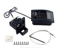 CALLARON Ecualizador de Guitarra Pastilla de Guitarra de 5 Bandas Lc-5 Plástico Negro Afinador Manual y Automático Control de Feedback y Cigar Box Guitar