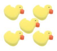 CALLARON Esponjas de Baño para Bebés 5 Piezas Diseño de Dibujos Animados de Patito Esponjas Suaves Cuerpo Estropajo Corporal para Pequeños Accesorios de Baño para Limpieza Delicada