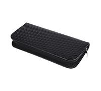 CALLARON Estuche De Cuero para Tijeras De Peluquero Negro, Compacto y Ligero, Bolsa Organizadora para Barbería Profesional, Almacenamiento Seguro para Estilistas Unisex, Uso En Salones De Belleza