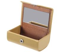 CALLARON Estuche Dorado para Lápices Labiales Espejo Incorporado, Portátil y Elegante, Organiza Dos Pintalabios, Adecuado para Maquillaje y Uso Diario