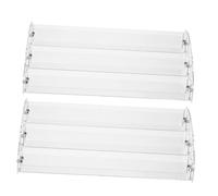 CALLARON Expositor para Esmaltes de Uñas 2 Pcs Transparente Organizador de Maquillaje Soporte para Botellas de Esmalte Decoración de Uñas