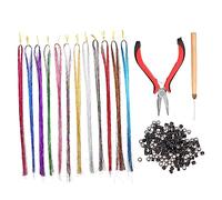 CALLARON Extensiones De Cabello Postizo Para Mujeres Kit De Extensión De Pelo Mechas Sintéticas Accesorios Para Fiestas