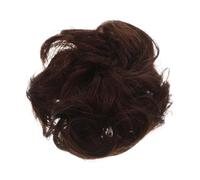 CALLARON Extensiones De Moño Desordenado Coleteros De Cabello Humano Rizado Extensiones De Moño Ondulado Elástico Coletas Para Mujeres Y Niñas