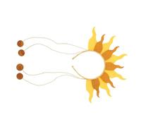 CALLARON Flame Headband Women And Sparkly Braided Beaded Fire Crown Hairband For Birthday Parties Halloween Carnivals Family-friendly Festival Accessory