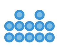 CALLARON Funda de Silicona para Estetoscopio 12 Piezas Azul, Protector para Cabeza de Estetoscopio, Accesorios Médicos Reutilizables para Uso en Hospitales y Clínicas