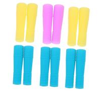 CALLARON Fundas Antideslizantes Para Mango De Tijeras Cortacutículas 6 Pares Silicona Tamaño Largo Uso Manicura Profesional Protección Ergonómica