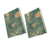 CALLARON Fundas de Tela Ajustables para Libros y Cuadernos, Resistentes y Duraderas, Pack de 2 Unidades, Ideales para Estudiantes y Planificadores A5