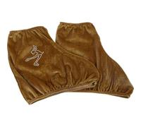 CALLARON Fundas para Patines de Hielo de Poliéster Marrón, Portátil | Cuchillas y Patines Artísticos, Uso en Pista y Clases, Combina Ropa, Talla L