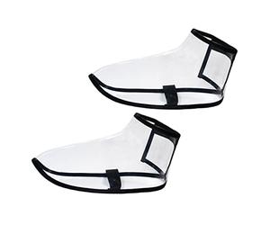 CALLARON Fundas para Zapatos de PVC para Corte de Pelo, Protección contra Cabello Roto, Diseño Conveniente y Estilo Moderno para Peluqueros y Cocineros,