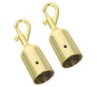 CALLARON Gancho de Cuerda para Puntales de Aluminio Resistente, Doble Cabeza, 2 Unidades Cierre Automático para Divisores de Línea y Barandillas