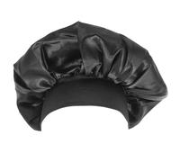 CALLARON Gorro para Dormir de Noche Banda Ancha Elástica para Mujer, Protector Capilar para Cuidado del Cabello Durante la Noche, Talla M, Color Negro, Uso en Quimioterapia