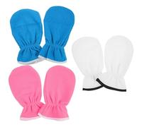 CALLARON Guantes de Mascarilla para Manos Hidratantes de Poliéster Función Exfoliante y Suavizante, 3 Pares para Cuidado y Protección en Casa para Madres y Profesores
