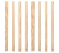 CALLARON Guías para Rodillos de Cerámica de Madera de Pino Beige, 8 Piezas Grosores 3, 5, 7 y 10 Mm, Herramienta Multifuncional para Cortes Precisos y Amasar Arcilla en Cerámica y