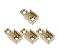 CALLARON Herrajes de Cerradura para Ventanas Abatibles, 4 Piezas de Placa de Cierre de Aleación de Zinc, Accesorio de Seguridad para Ventanas Corredizas en Espacios Interiores