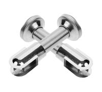 CALLARON Herrajes para Mamparas de Baño Público 2 Piezas Soporte de Partición de Inodoro Resistentes para Muebles de Lavabo y Uso Prolongado