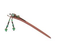 CALLARON Horquilla China de Madera Roja Cabello Flores Accesorios para Mujeres 1 Larga para Peinados Elegantes para Eventos Obsequios Soporte para Moños