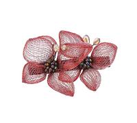 CALLARON Horquilla de Cristal Mariposas Pasador Elegante Pelo Joyería Vintage para Mujer para Eventos de Temporada