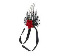 CALLARON Horquilla De Mano De Esqueleto Para Halloween Pinza Gótica Pelo De Niña Accesorios Cabello Flores De Esqueleto Para Fiestas De Fantasmas y Cosplay