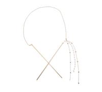 CALLARON Horquilla Retro De Estilo Chino Doble Cadena Borla y Palillo Cabello Para Mujeres y Niñas Horquilla Cabello