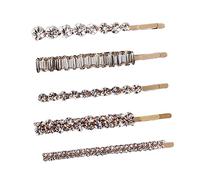 CALLARON Horquillas de Cristal Brillantes 5 Piezas para Mujer Tocado de Gemas de Imitación Adornos Cabello Pinzas de Pelo Elegantes y Ocasiones Obsequios