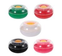 CALLARON Humedecedores de Dedos de Esponja para Contar Dinero 5 Piezas Colores Surtidos, Humectante Cilíndrico Antideslizante para Clasificación y Manejo de Billetes en Oficina