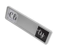 CALLARON Imán Para Lavavajillas Indicador Magnético Doble Cara Limpio y Sucio Señal Imantada Para Organización De Cocina Accesorio Práctico Para Lavavajillas Cocina Hogar Color Plateado