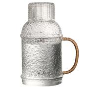CALLARON Jarra de Agua de Vidrio Resistente de 2l Hogar, Jarra Grande Antideslizante Adecuado para Fiestas Entretener Invitados