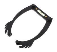 CALLARON kit de microblading de cejas delineado de cejas herramienta de mapeo de cejas kit para forma a las cejas mapeo de regla de cejas hilo de ceja aleación de aluminio Black