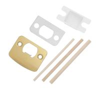 CALLARON Kit de Reparación Adecuado para Reemplazo y Seguridad Mejorada para Cerraduras de Puerta con Placa de Acero Inoxidable y Madera, Compatible con Marco y Pestillo