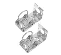 CALLARON Kit de Soportes de Montaje en Poste de Antena de Aleación de Aluminio para Instalación en Exteriores, Diseño de Abrazadera para Uso en Redes y Amplificadores, 2 Unidades